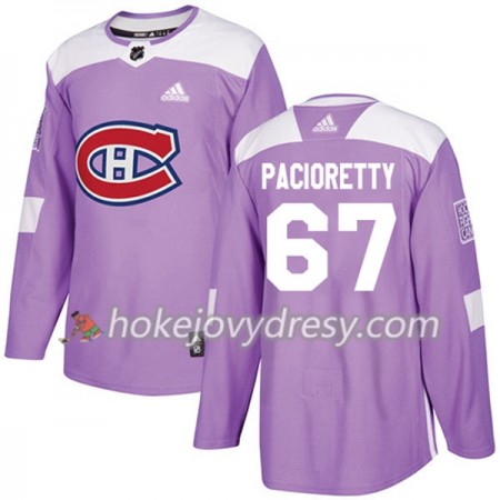 Pánské Hokejový Dres Montreal Canadiens Max Pacioretty 67 Adidas 2017-2018 Nachová Fights Cancer Practice Authentic